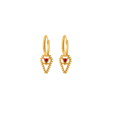 Gold - Ruby Zirconia