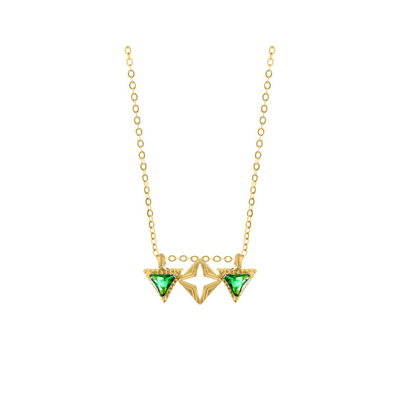 Gold - Emerald Zirconia
