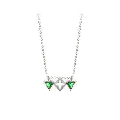 Silver - Emerald Zirconia